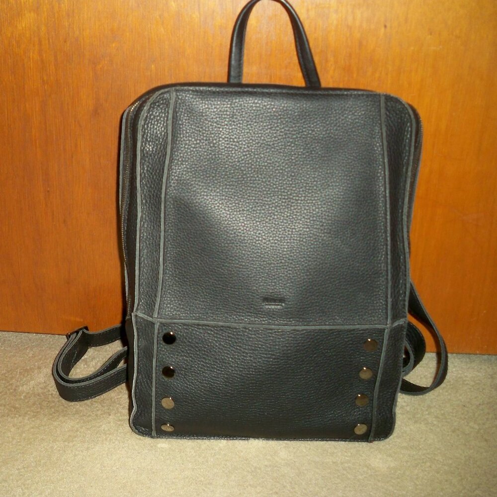 Hunter Backpack Black​ Large Gunmetal Hardware and Black Zipper, EUC $595